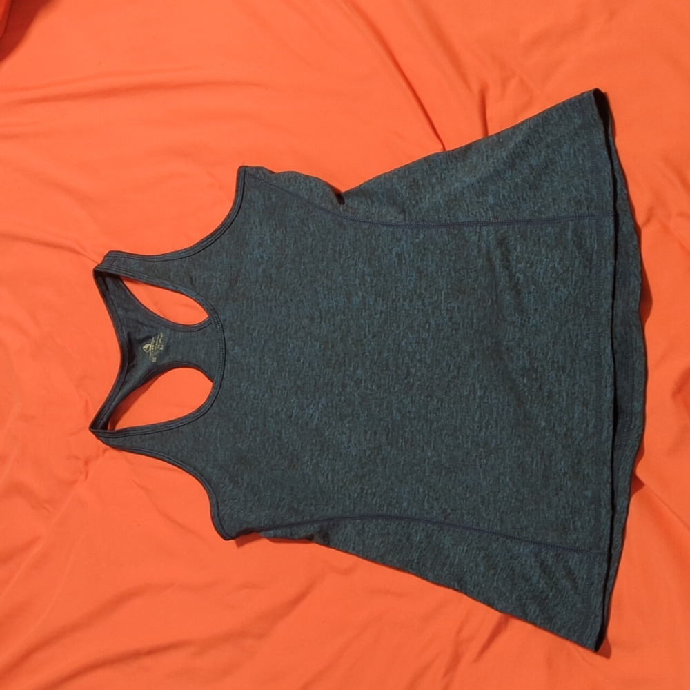 Blue workout tank